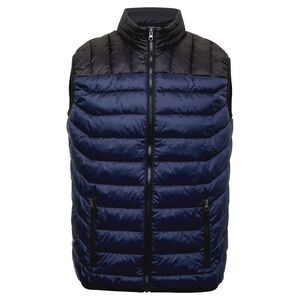 2786 Mens Domain Sleeveless Two Tone Gilet / Navy/Black